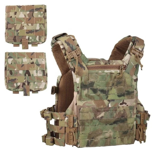 Tactical Vest with MOLLE System – Military Combat Plate Carrier (Adjustable, Breathable)