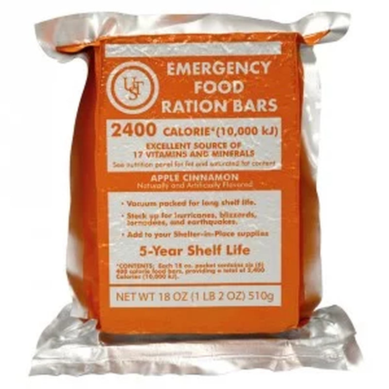 Emergency Food Ration Bar with 5-Year Shelf Life - 6 Servings