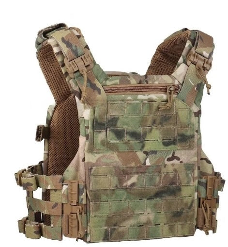 Tactical Vest with MOLLE System – Military Combat Plate Carrier (Adjustable, Breathable)