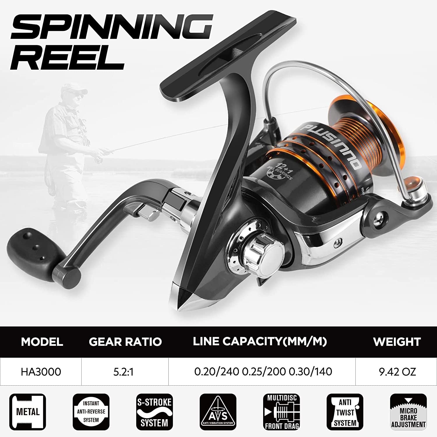 Carbon Fiber Telescopic Fishing Rod and Reel Combo for Saltwater and Freshwater Fishing