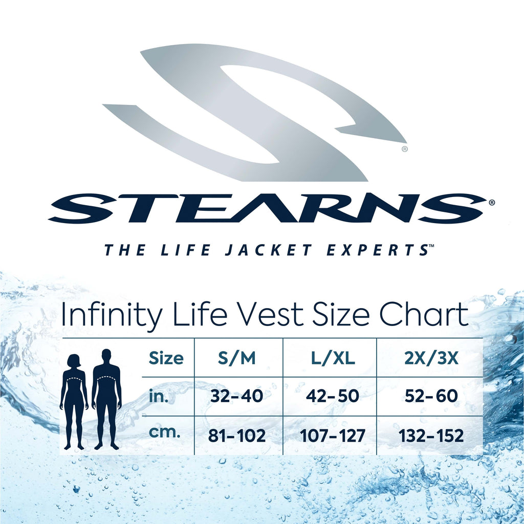 Adult Antimicrobial Infinity Series Life Jacket in Size S/M