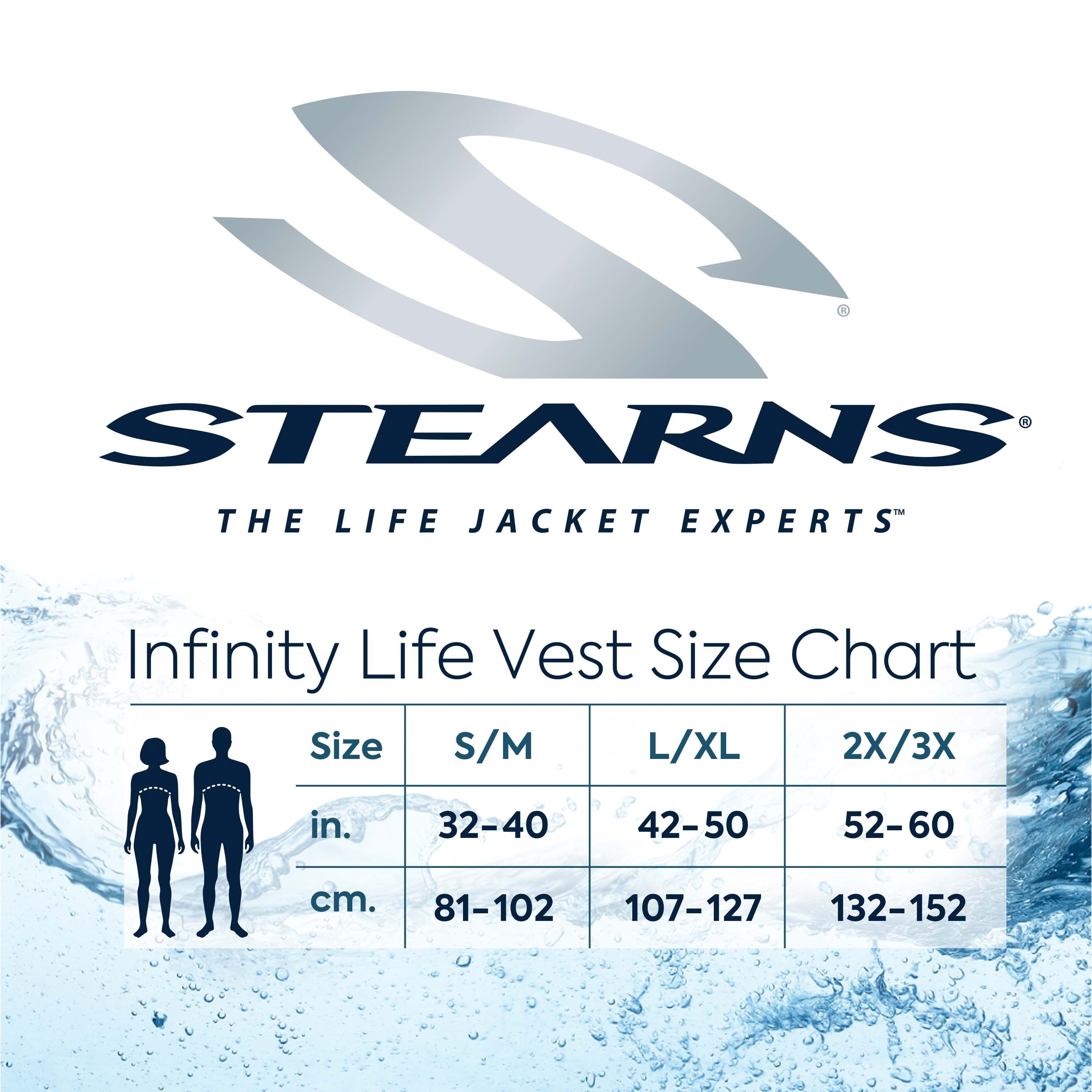 Adult Antimicrobial Infinity Series Life Jacket in Size S/M
