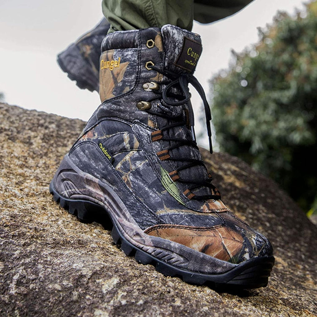 Men's Waterproof Camo Hunting Boots: Anti-Slip, Lightweight, and Durable Outdoor Hiking Shoes