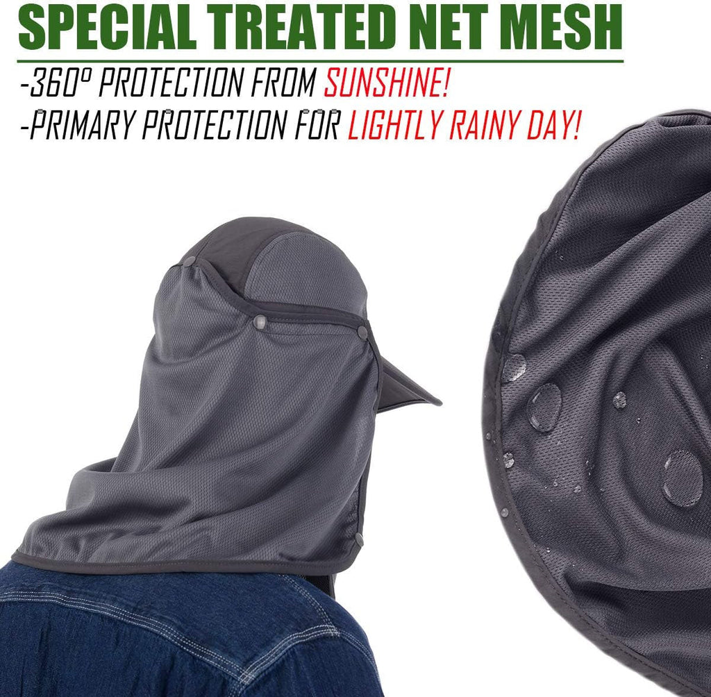 Outdoor Fishing Hat with Sun Protection Face and Neck Cover