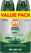 OFF! Deep Woods Insect Repellent Aerosol, Dry, Non-Greasy Formula, Bug Spray with Long Lasting Protection from Mosquitoes, 4 Oz, 2 Count