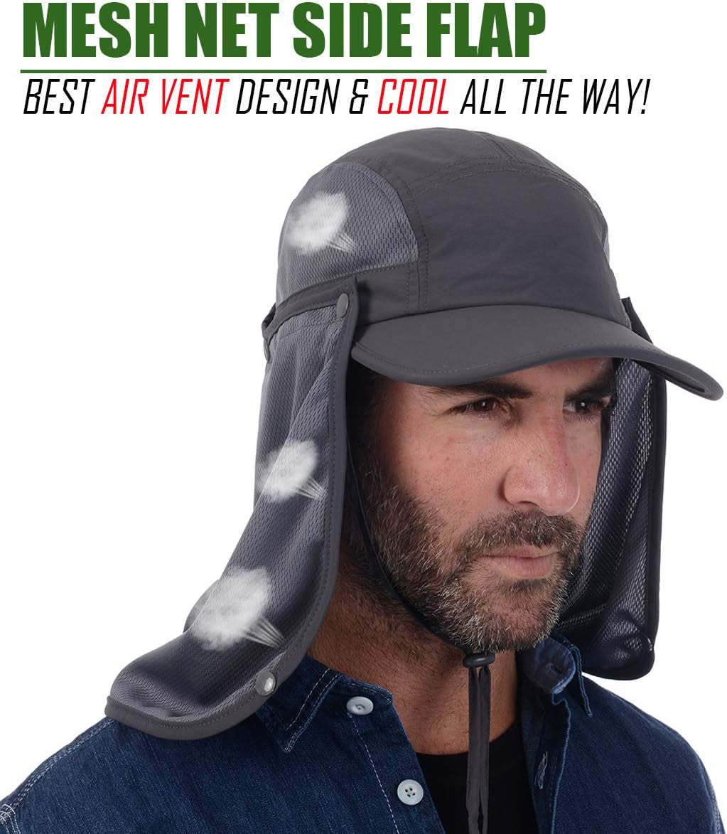 Outdoor Fishing Hat with Sun Protection Face and Neck Cover