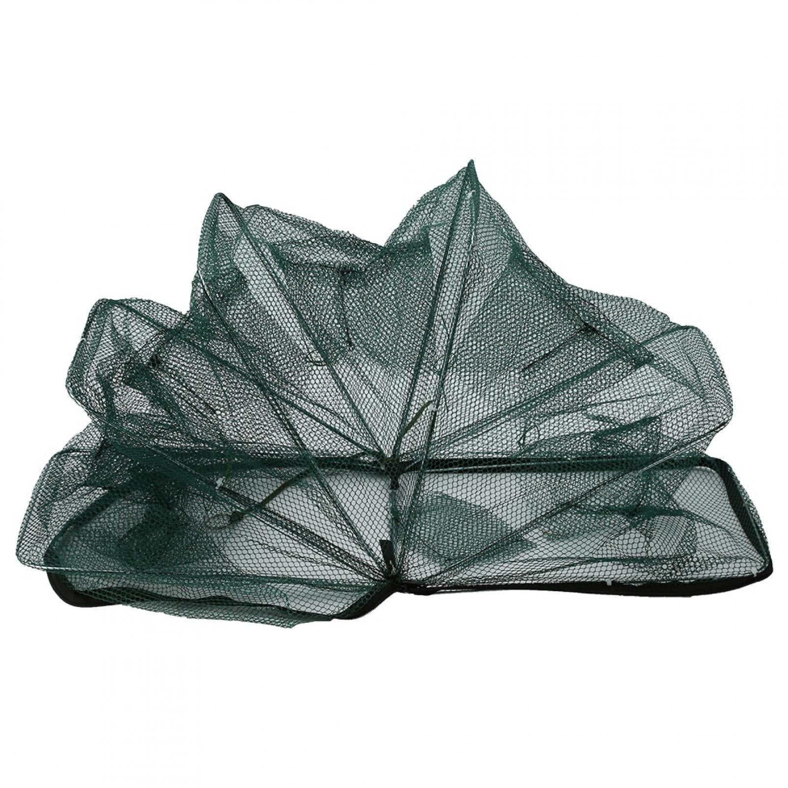 Nylon Foldable 6-Hole Automatic Fishing Net Shrimp Cage for Crab and Fish