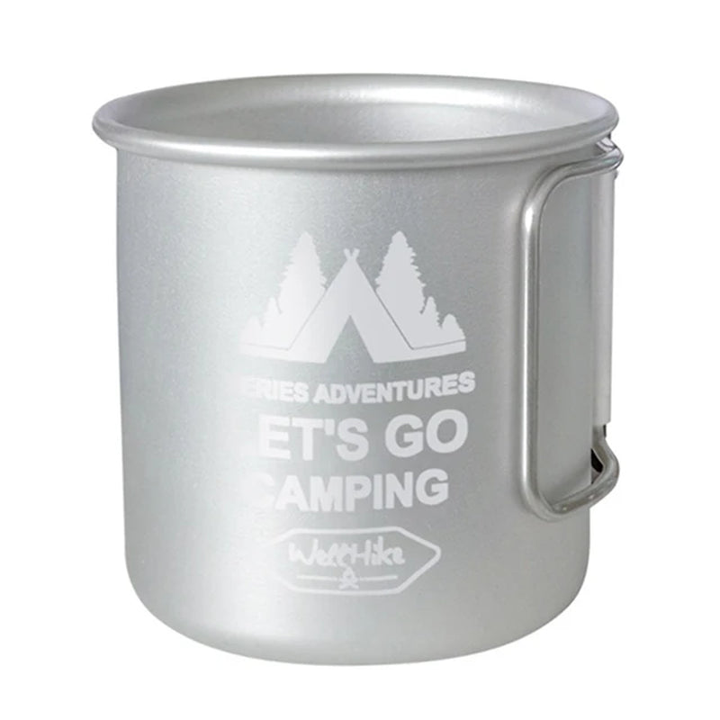 Aluminium Alloy Folding Camping Mug - 300ML Ultra-Light Travel Water Cup