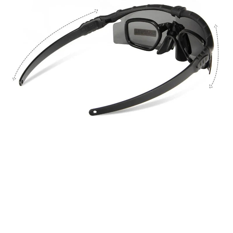 Tactical Goggles with UV Polarized Lenses – Outdoor Protective Eyewear for Airsoft, Cycling & Hiking