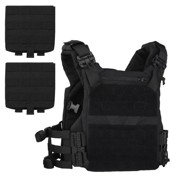 Tactical Vest with MOLLE System – Military Combat Plate Carrier (Adjustable, Breathable)