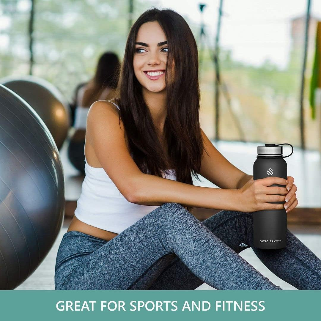 Insulated Stainless Steel Sports Water Bottle - 32 oz