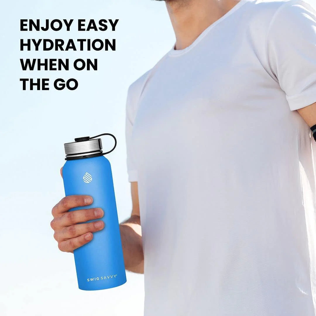 Insulated Stainless Steel Sports Water Bottle - 32 oz