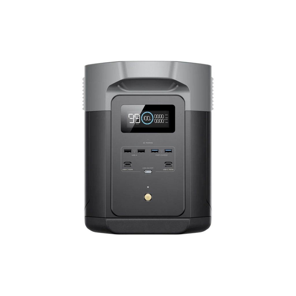Ecoflow Portable Power Station DELTA 2 Max, 2400W LFP Solar Generator, 2046Wh Solar Powered Generator for Home Backup