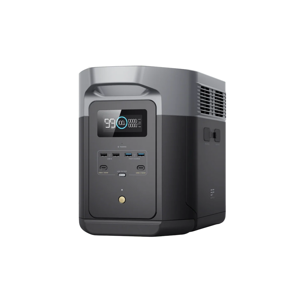 Ecoflow Portable Power Station DELTA 2 Max, 2400W LFP Solar Generator, 2046Wh Solar Powered Generator for Home Backup