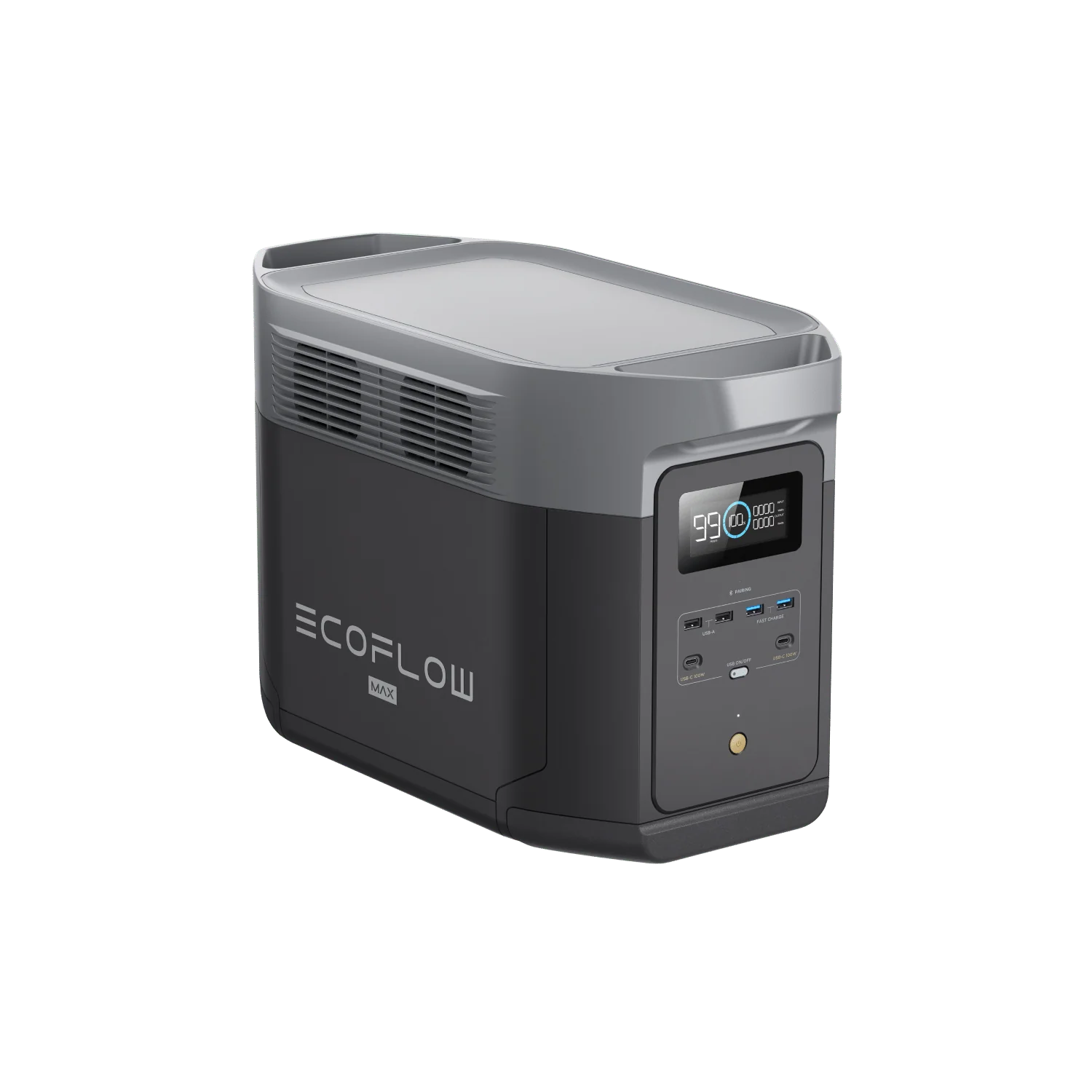 Ecoflow Portable Power Station DELTA 2 Max, 2400W LFP Solar Generator, 2046Wh Solar Powered Generator for Home Backup