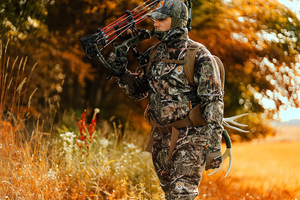 Forefront Camo Hunting Pants - Midweight Water Repellent Pants with Carbon Alloy Odor Reducing Technology