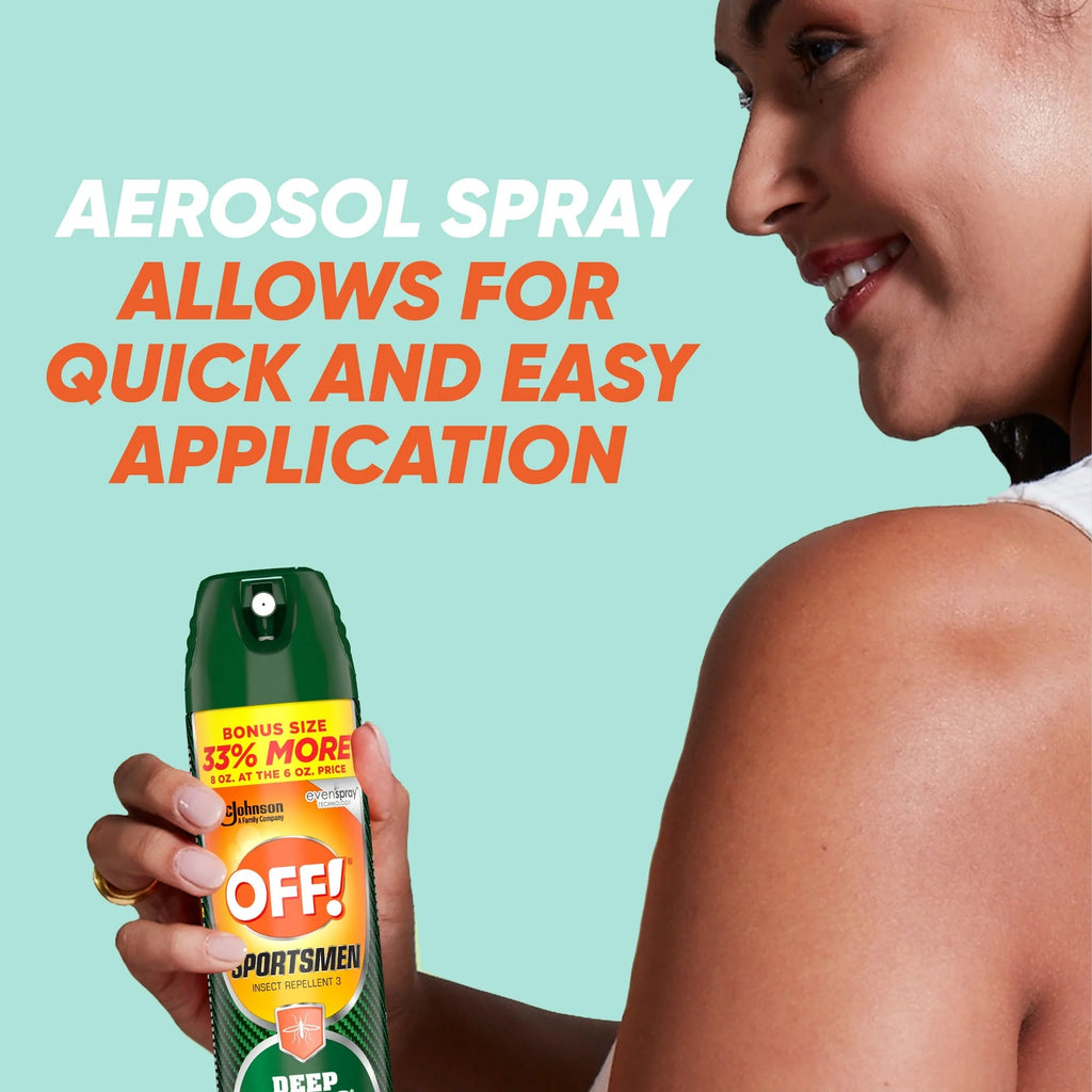 Deep Woods Insect Repellent for Sportsmen, Sweat-Resistant Mosquito & Bug Spray - 8 Oz
