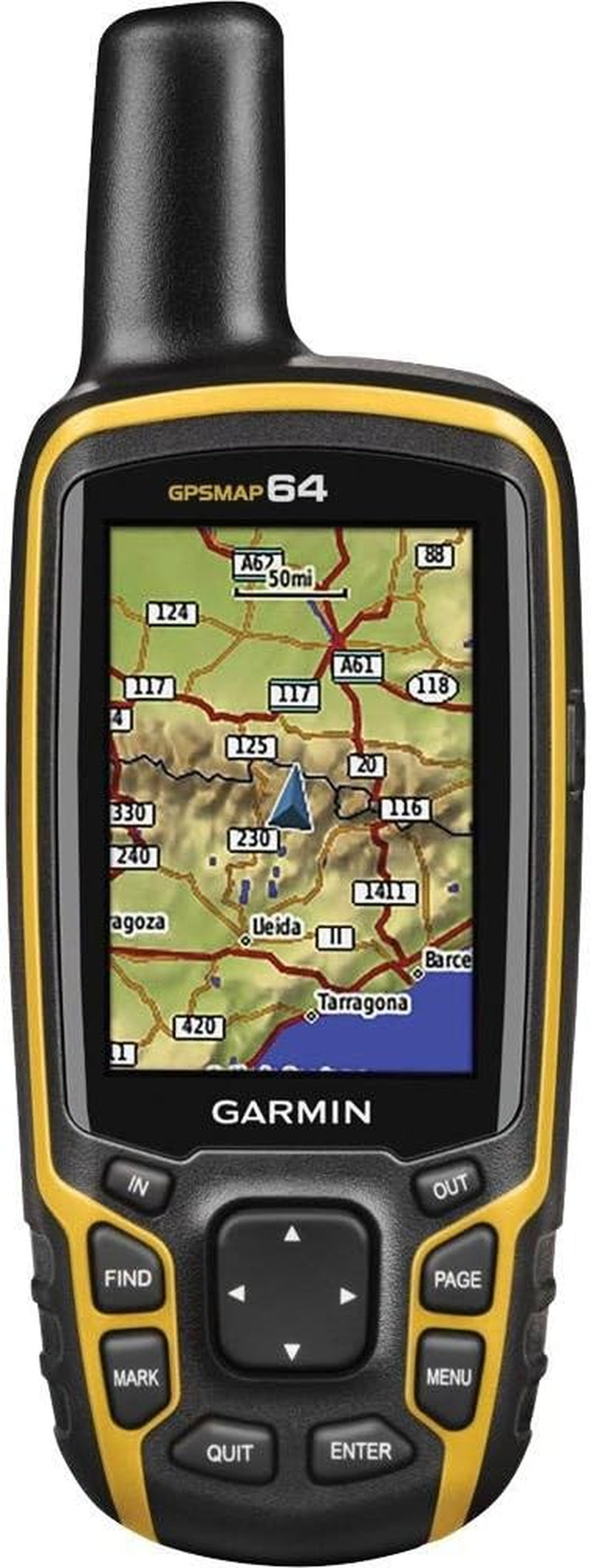Garmin 010-01199-00 GPSMAP 64 Worldwide with High-Sensitivity GPS and GLONASS Receiver
