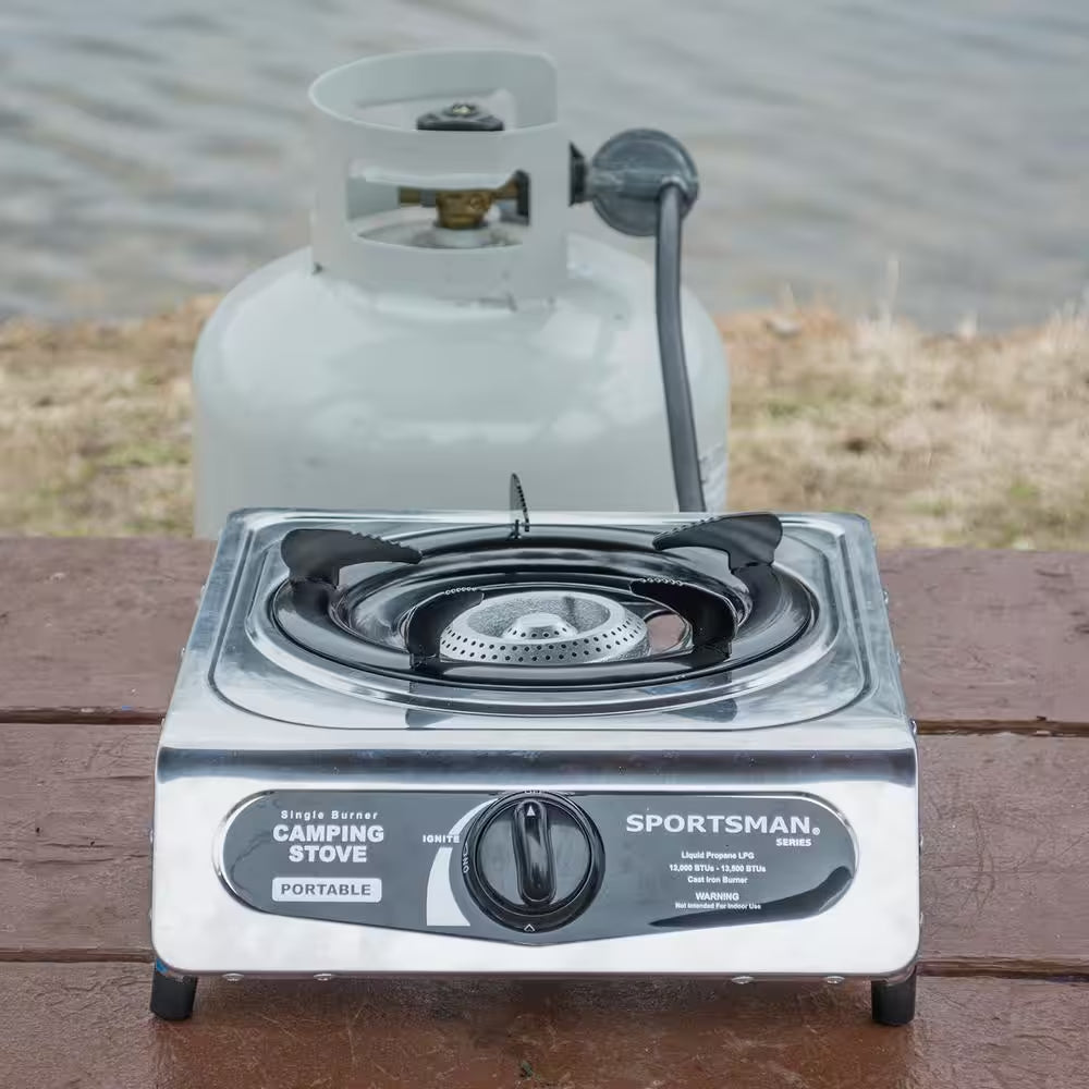 Adjustable Single Burner Camping Stove