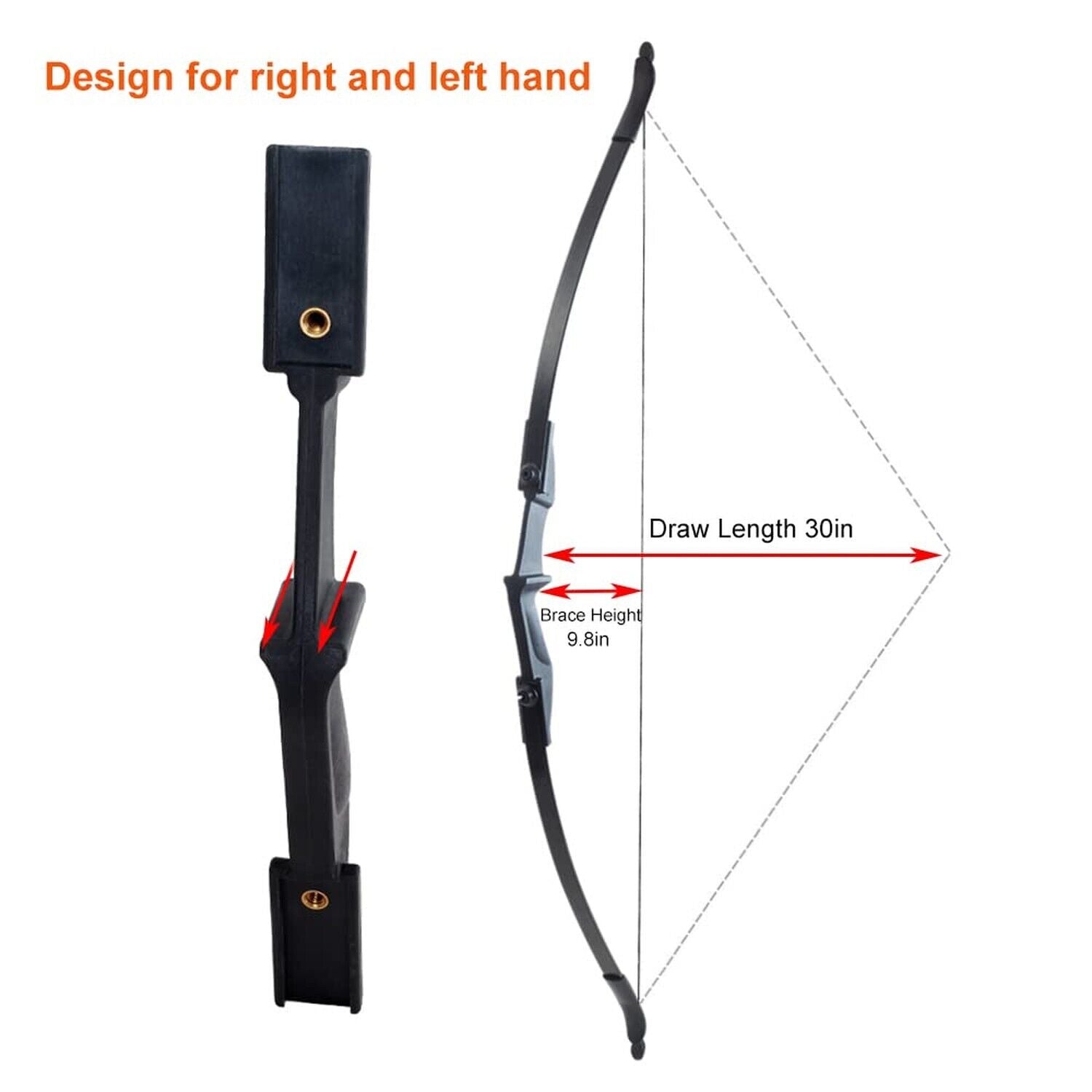 Archery Takedown Recurve Bow and Arrow Set for Youth and Adult Beginners