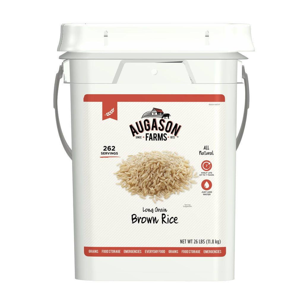 Emergency Food Storage Pail - Long Grain Brown Rice