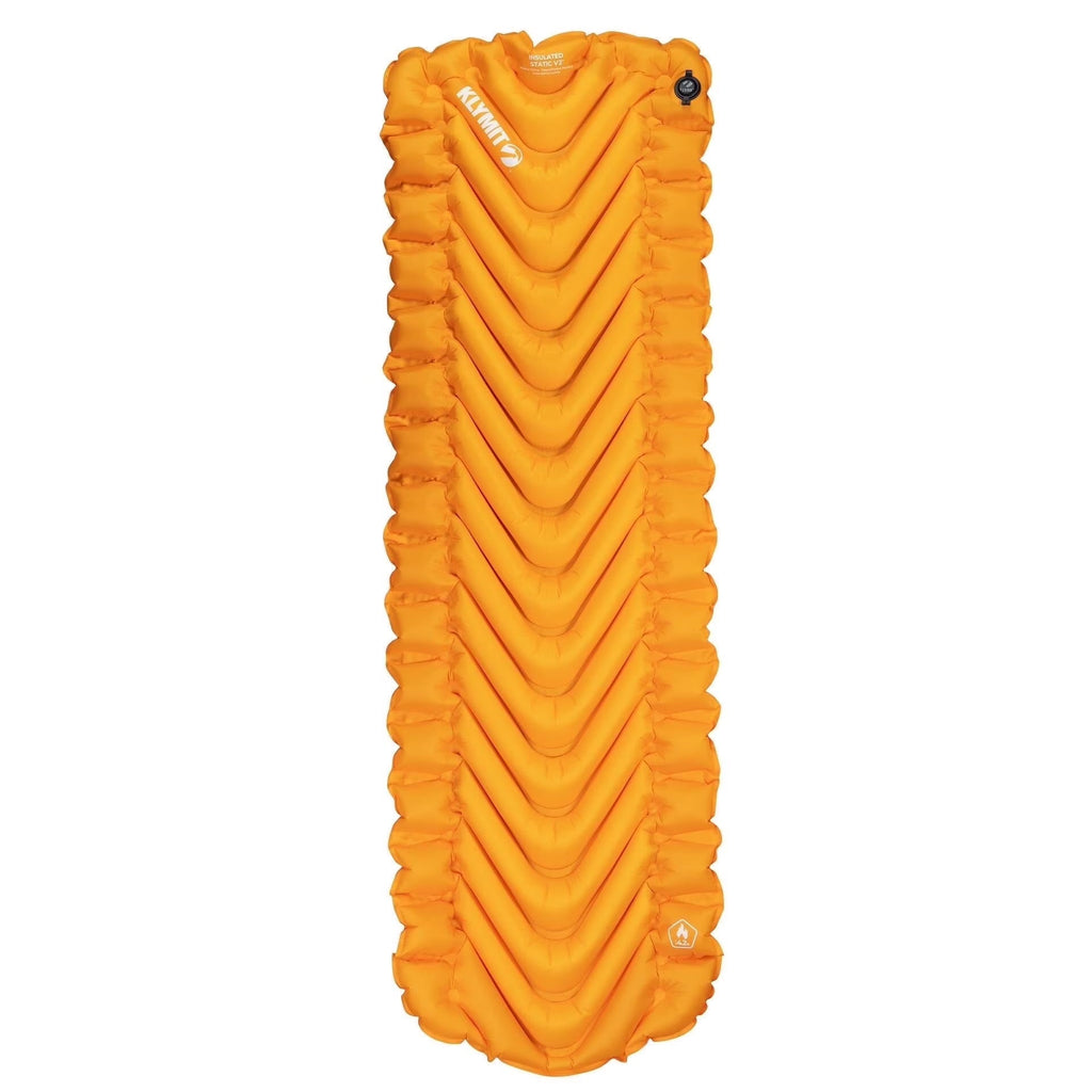 Insulated Static V2 Sleeping Pad, Lightweight 4-Season Camping Air Mattress for Warmth & Comfort, Saffron