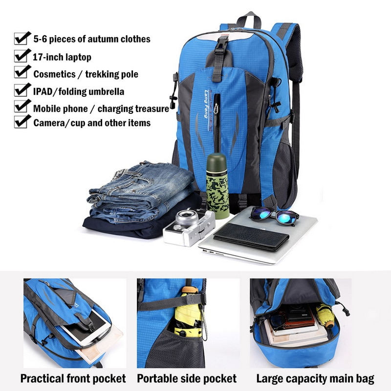 40L Outdoor Waterproof Hiking Backpack – Travel, Camping & Trekking Rucksack