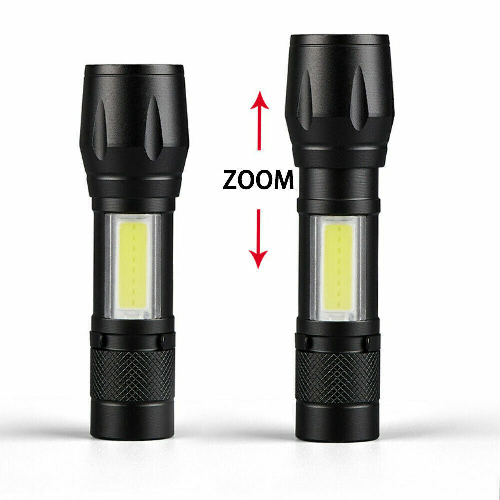 Mini Tactical Flashlight – 900 Lumen USB Rechargeable High Power EDC Camping & Emergency Torch | MilitaryKart