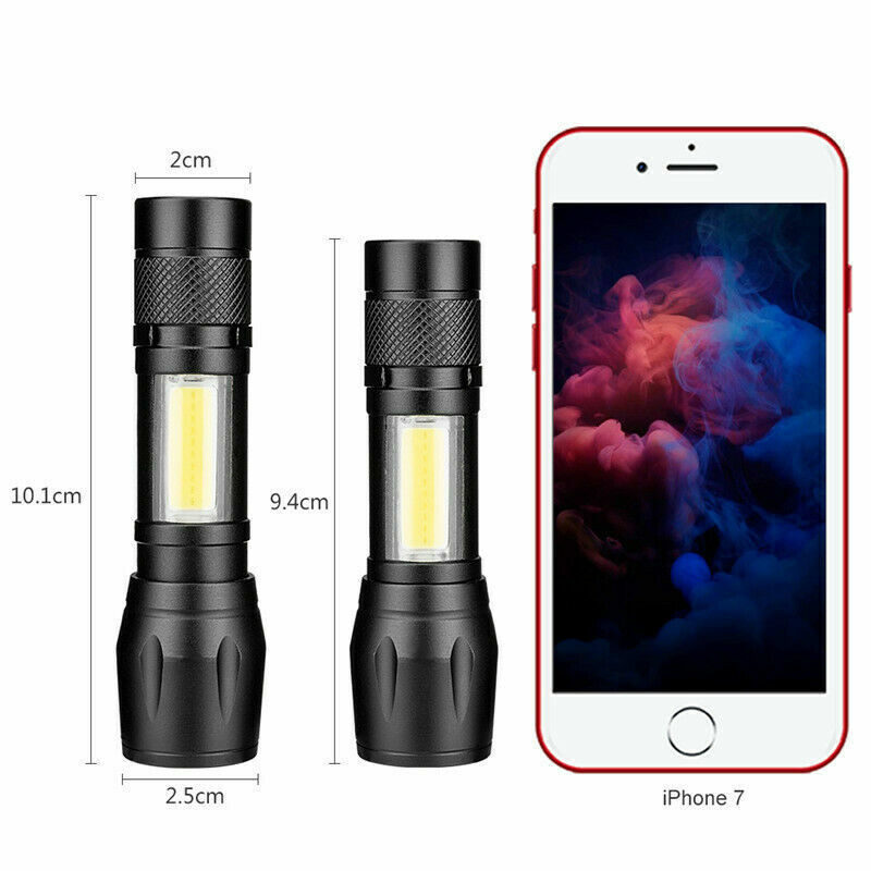 Mini Tactical Flashlight – 900 Lumen USB Rechargeable High Power EDC Camping & Emergency Torch | MilitaryKart
