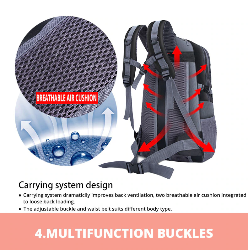 40L Outdoor Waterproof Hiking Backpack – Travel, Camping & Trekking Rucksack
