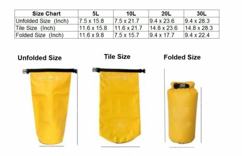 Waterproof Dry Bag – 20L/30L Roll Top Sack for Kayaking, Camping, Hiking & Beach Gear | MilitaryKart