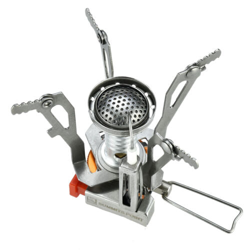 Portable Camping Gas Stove with Piezo Ignition – Ultralight Foldable Backpacking Burner (3000W)