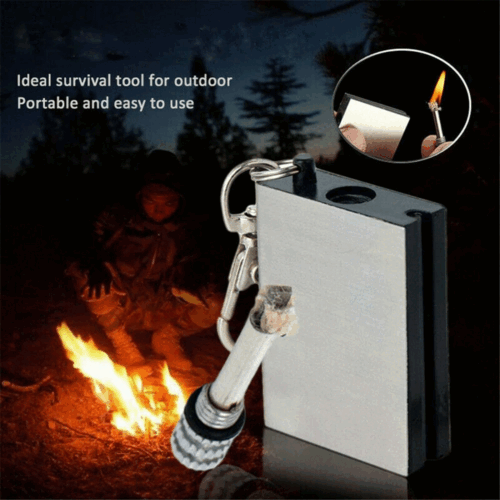 Emergency Fire Starter Kit – Flint Match Lighter Waterproof Magnesium Striker Survival Tool | MilitaryKart