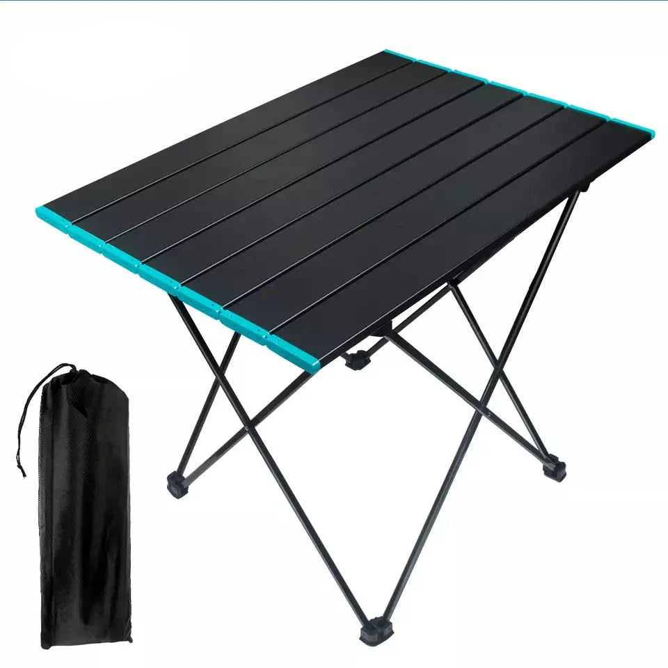 Outdoor  Folding Camping Table - Portable Lightweight Aluminum Table with Carry Bag