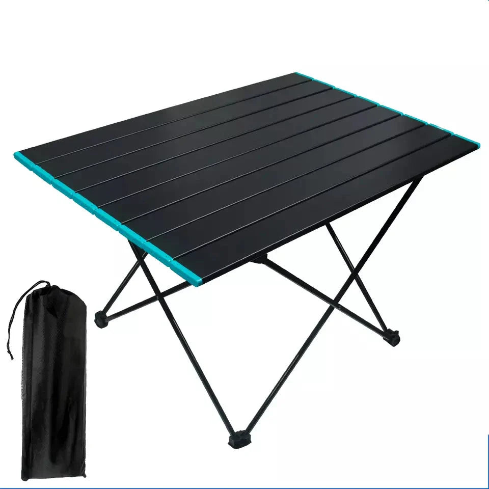 Outdoor  Folding Camping Table - Portable Lightweight Aluminum Table with Carry Bag
