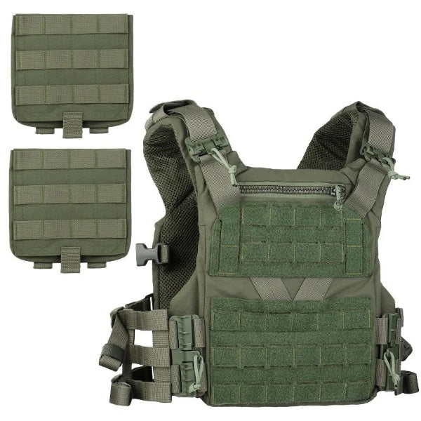 Tactical Vest with MOLLE System – Military Combat Plate Carrier (Adjustable, Breathable)