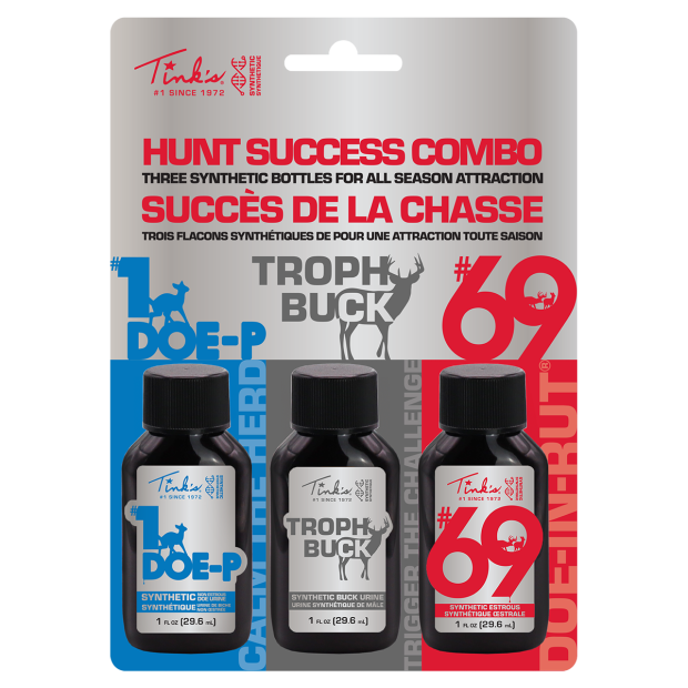 Deer Hunting Scent Kit — Doe Estrous, Buck Urine & Tarsal Gland Attractants for Rut Season